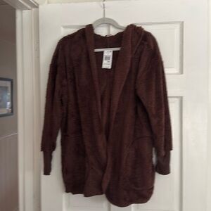 Women’s lightweight hooded Teddy jacket, NWT